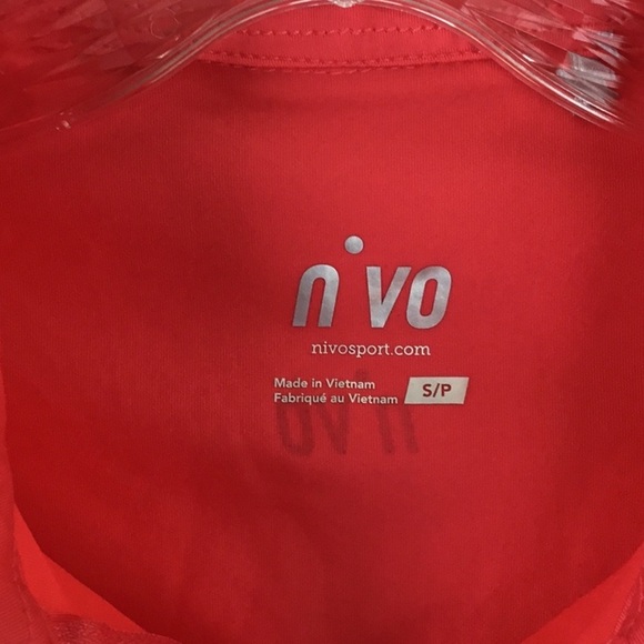 NIVO Sport Golf Top Coral 1/4 zip Sleeveless Size S - Picture 3 of 5